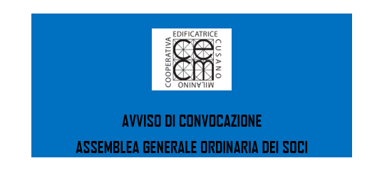 AVVISO DI CONVOCAZIONE ASSEMBLEA GENERALE ORDINARIA DEI SOCI